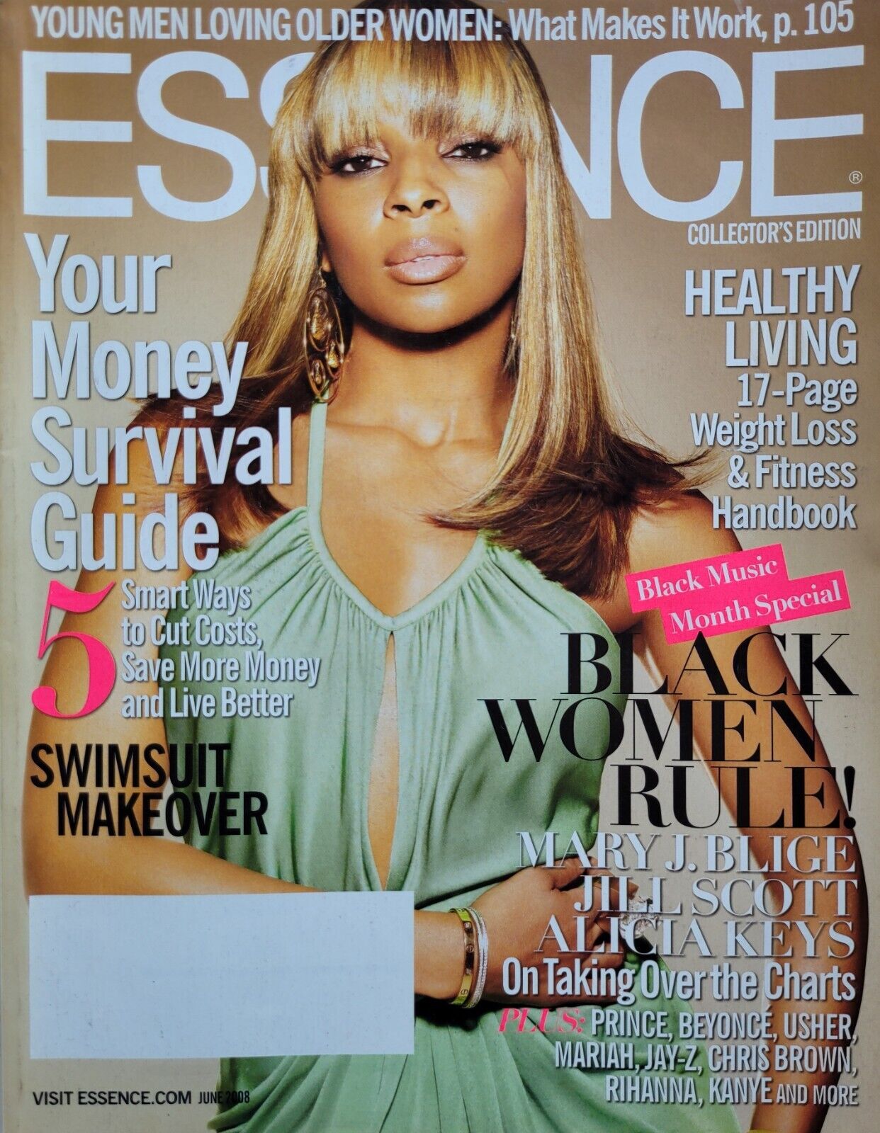 Essence June 2008, , Young Men Loving Older Women: What Makes It