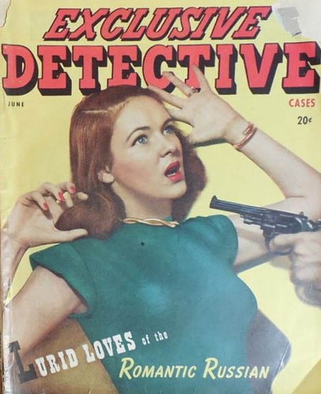 Exclusive Detective June 1948 magazine back issue Exclusive Detective magizine back copy 