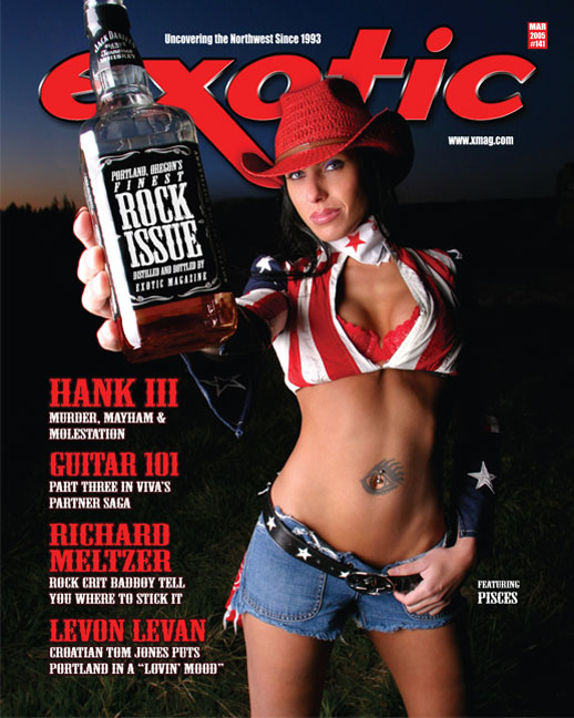 Exotic March 2005 magazine back issue Exotic magizine back copy 