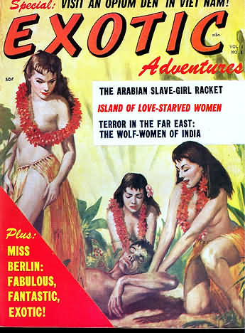 Exotic Adventures Vol. 1 # 5 magazine back issue Exotic Adventures magizine back copy 