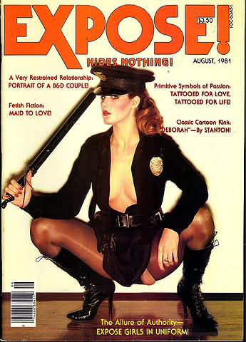 Expose August 1981 magazine back issue Expose magizine back copy 