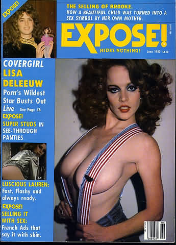 Expose June 1982 magazine back issue Expose magizine back copy 