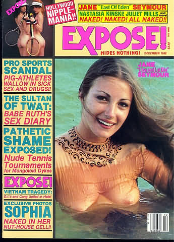 Expose December 1982 magazine back issue Expose magizine back copy 