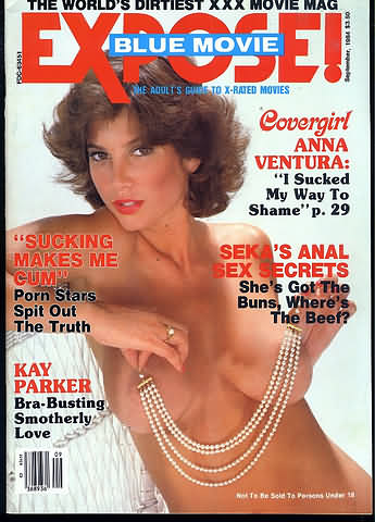 Expose September 1984 magazine back issue Expose magizine back copy 