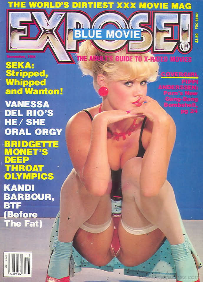Expose November 1984 magazine back issue Expose magizine back copy 