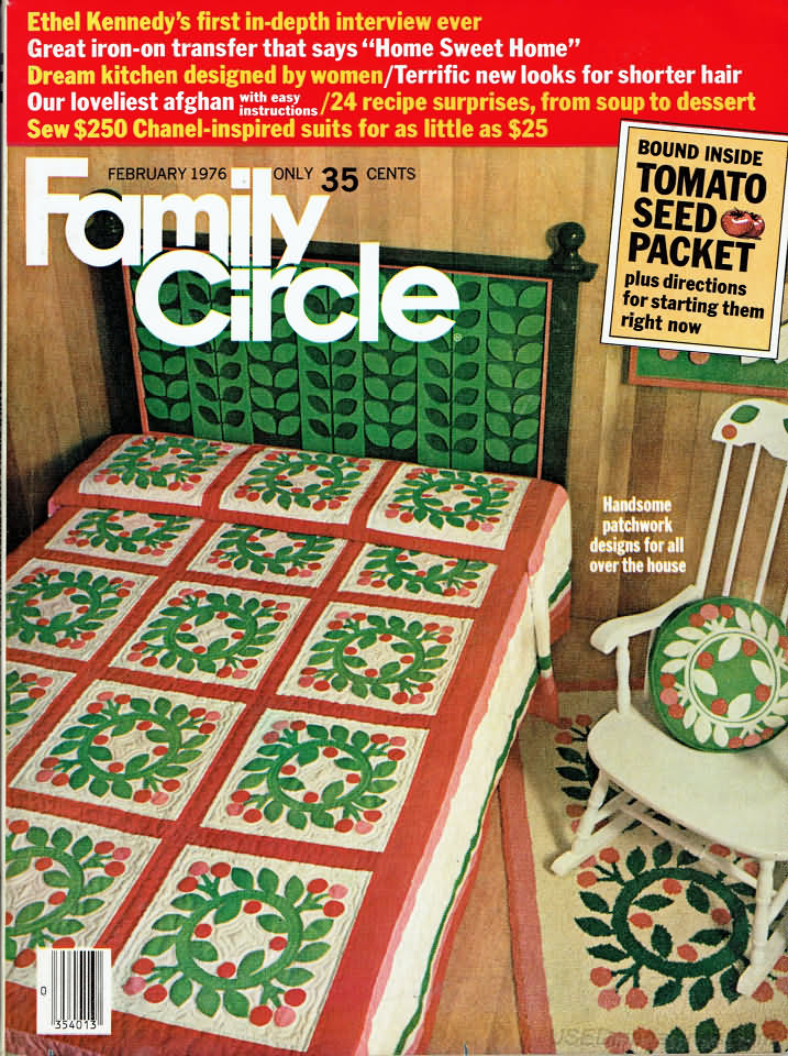 Family Circle February 1976, , Ethel Kennedy's First InDepth Int