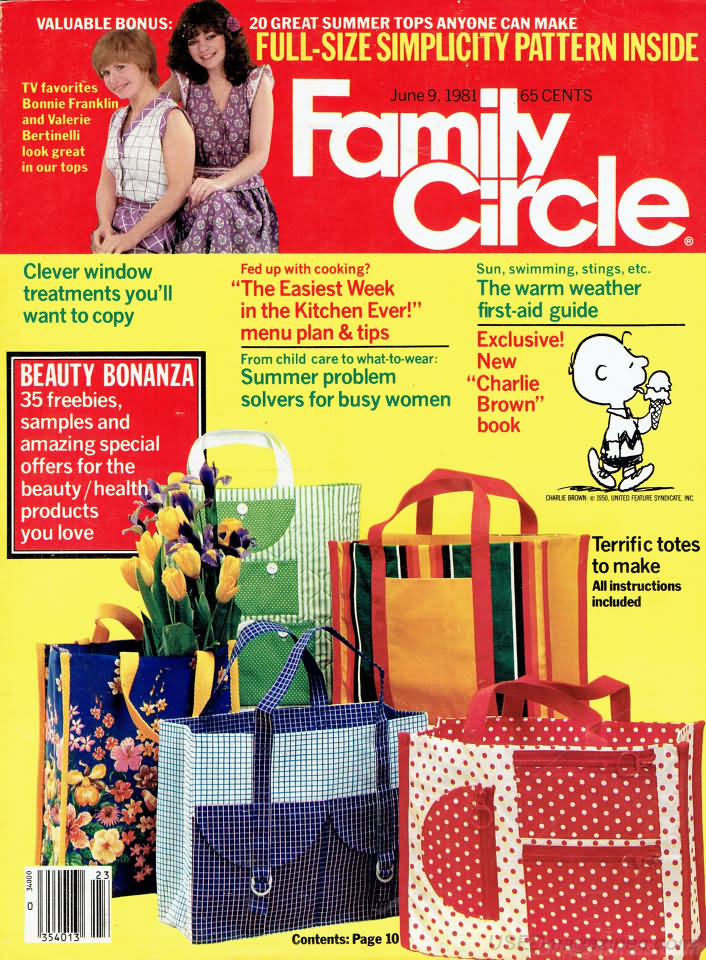 Family Circle June 1981 Magazine Back Issue. Family Jun 1981
