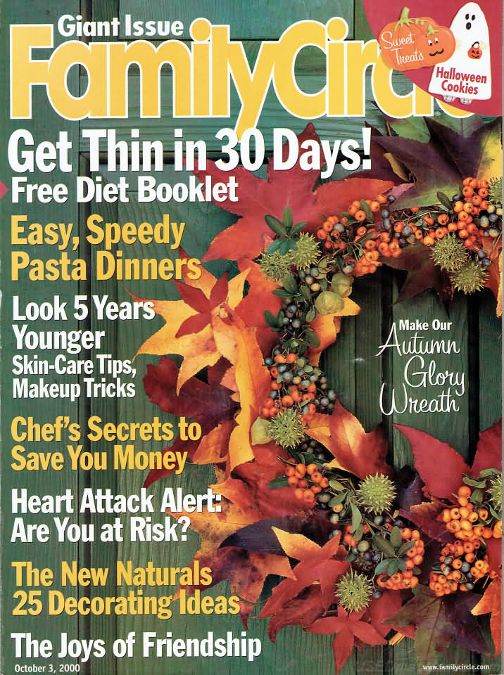 Family Circle October 2000, , Get Thin In 30 Days! Free Diet Book