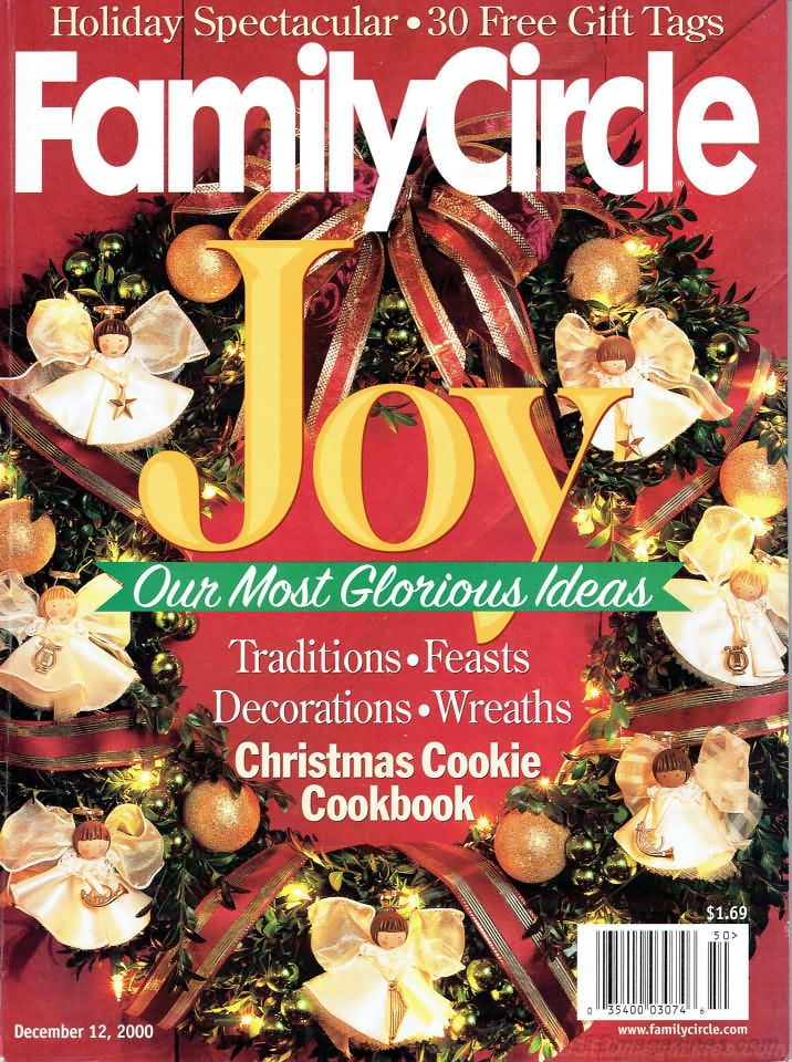 Family Circle December 2000, , Holiday Spectacular 30 Free Gift T