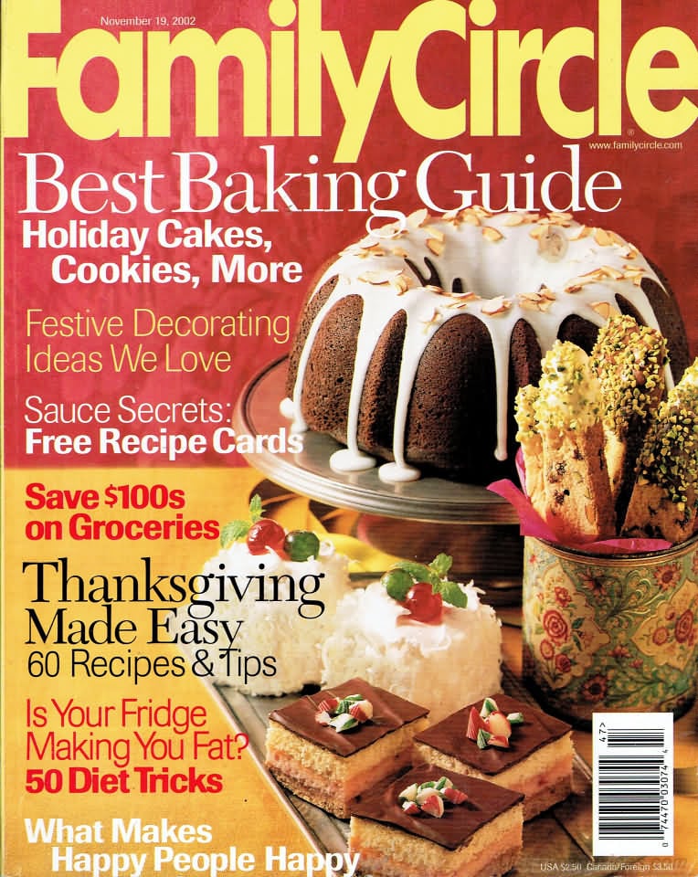 Family Circle November 2002 Magazine, Family Nov 2002