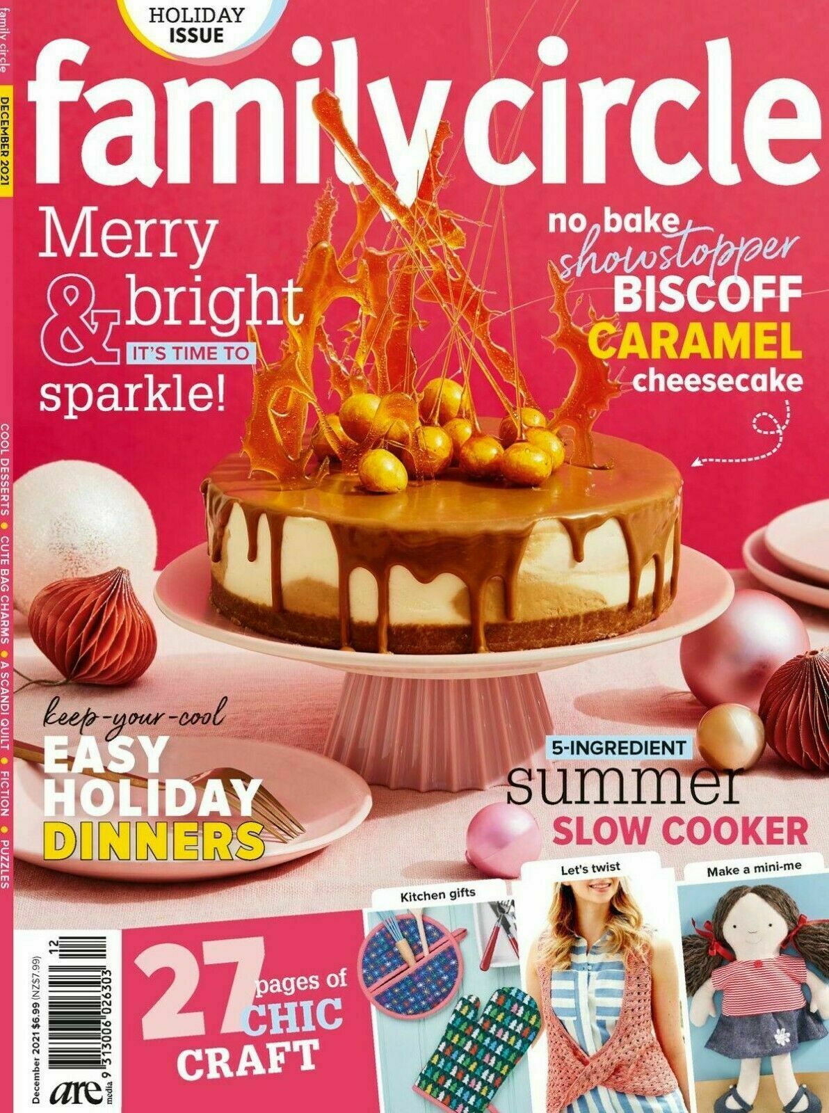 Family Circle December 2021 magazine back issue Family Circle magizine back copy 