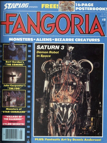 Fangoria # 5, April 1980 magazine back issue Fangoria magizine back copy 