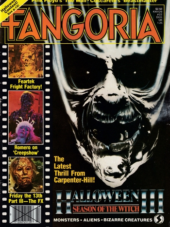 Fangoria # 22, October 1982 magazine back issue Fangoria magizine back copy 