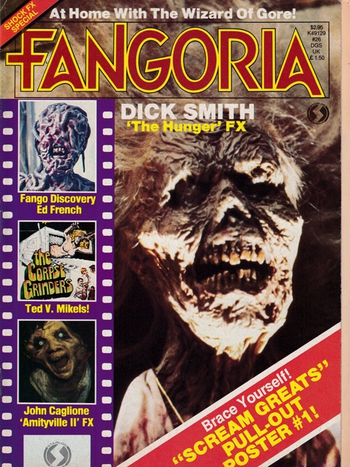Fangoria # 26, March 1983 magazine back issue Fangoria magizine back copy 