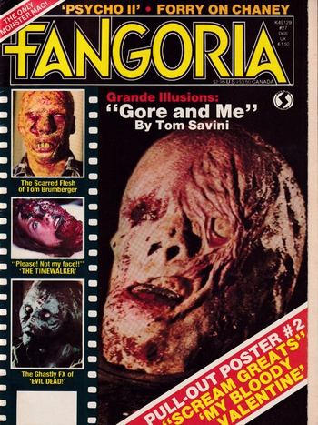 Fangoria # 27, May 1983 magazine back issue Fangoria magizine back copy 