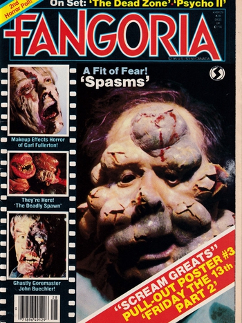 Fangoria # 28, July 1983 magazine back issue Fangoria magizine back copy 