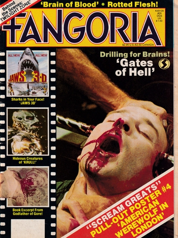 Fangoria # 29, September 1983 magazine back issue Fangoria magizine back copy 