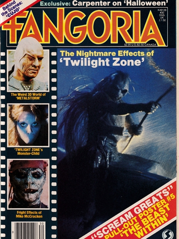 Fangoria # 30, October 1983 magazine back issue Fangoria magizine back copy 