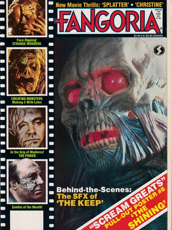 Fangoria # 33, February 1984 magazine back issue Fangoria magizine back copy 