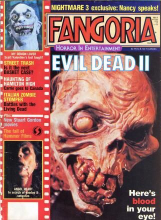 Fangoria # 63, May 1987 magazine back issue Fangoria magizine back copy 