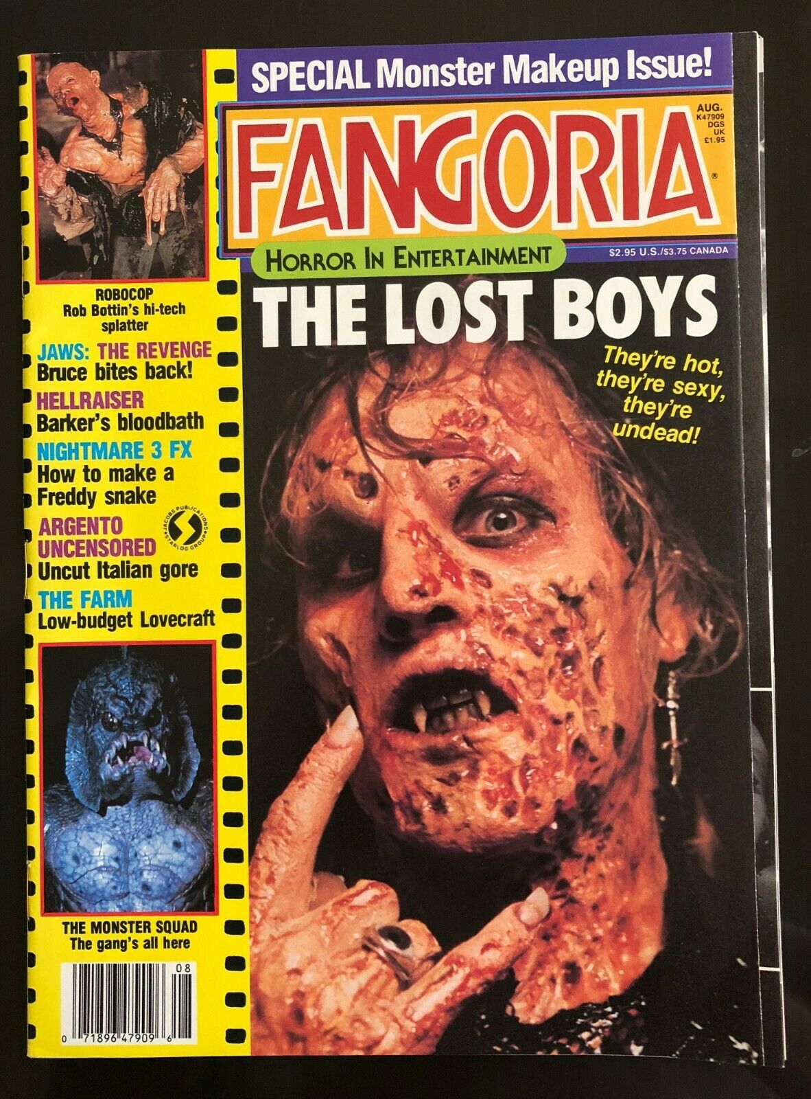 Fangoria # 66, August 1987 magazine back issue Fangoria magizine back copy 