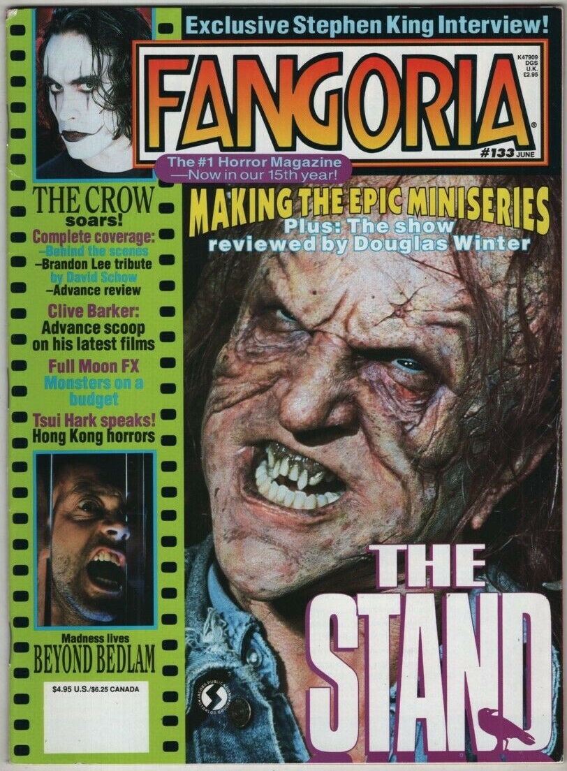 Fangoria # 133, June 1994 magazine back issue Fangoria magizine back copy 