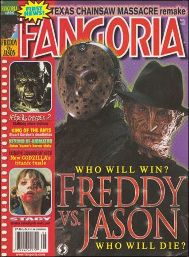 Fangoria # 225, August 2003 magazine back issue Fangoria magizine back copy 