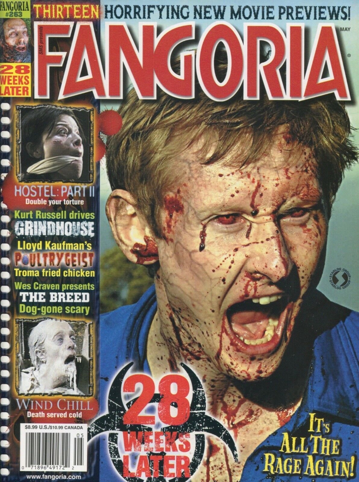 Fangoria # 263, May 2007 magazine back issue Fangoria magizine back copy 