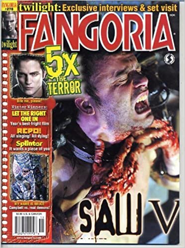 Fangoria # 278, November 2008 magazine back issue Fangoria magizine back copy 