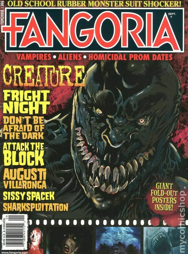 Fangoria # 306, September 2011 magazine back issue Fangoria magizine back copy 