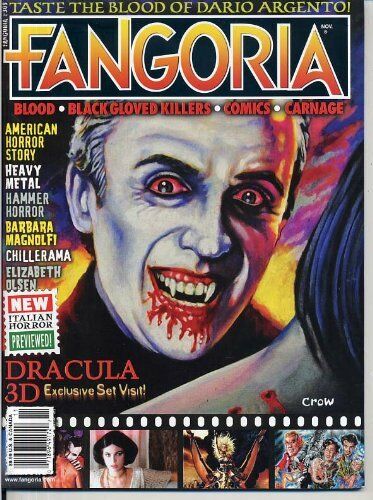 Fangoria # 308, November 2011 magazine back issue Fangoria magizine back copy 