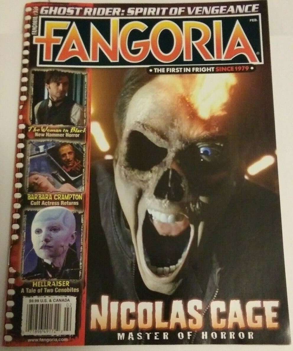 Fangoria # 310, February 2012 magazine back issue Fangoria magizine back copy 