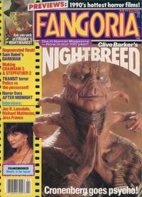 Fangoria # 90, February 1990 magazine back issue cover image