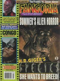 Fangoria # 144, July 1995 magazine back issue cover image