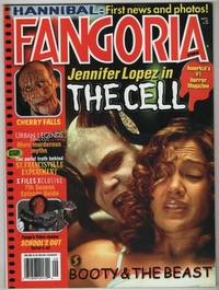 Jennifer Lopez magazine cover appearance Fangoria # 196, September 2000