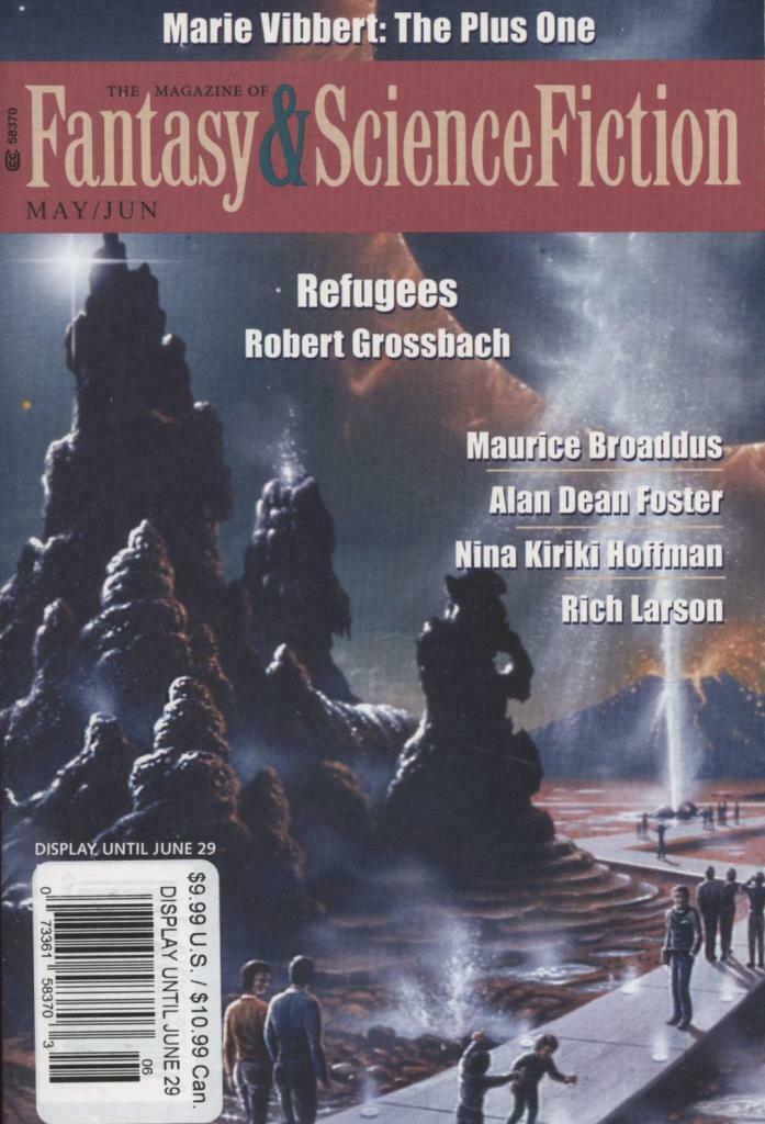 Fantasy & Science Fiction May/June 2021 magazine back issue Fantasy & Science Fiction magizine back copy Fantasy & Science Fiction May/June 2021 F&SF US Pulp Fiction Magazine Back Issue first published in 1949 by Mystery House Mercury Press. Marie Vibbert: The Plus One.