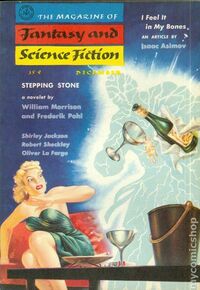 Isaac Asimov magazine cover appearance Fantasy & Science Fiction December 1957