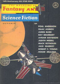 Isaac Asimov magazine cover appearance Fantasy & Science Fiction October 1965
