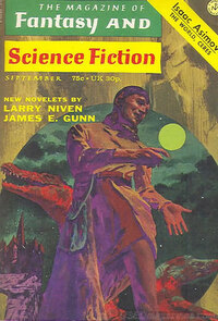 Fantasy & Science Fiction September 1972 magazine back issue cover image