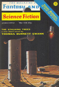 Fantasy & Science Fiction January 1973 magazine back issue cover image