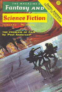 Isaac Asimov magazine cover appearance Fantasy & Science Fiction February 1973