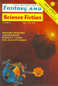 Fantasy & Science Fiction April 1973 magazine back issue cover image