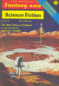 Fantasy & Science Fiction July 1973 magazine back issue cover image