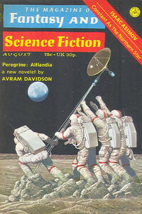 Isaac Asimov magazine cover appearance Fantasy & Science Fiction August 1973