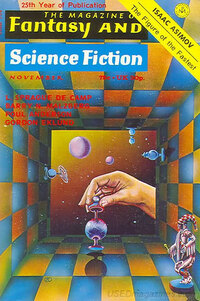 Fantasy & Science Fiction November 1973 magazine back issue cover image