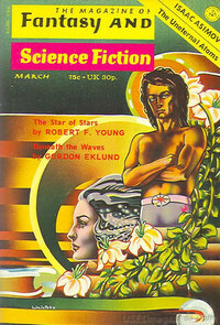 Fantasy & Science Fiction March 1974 magazine back issue cover image