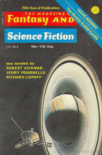 Fantasy & Science Fiction June 1974 magazine back issue cover image