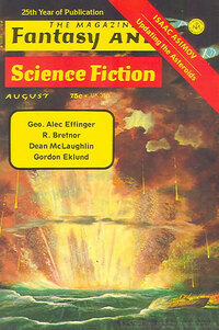 Fantasy & Science Fiction August 1974 magazine back issue cover image