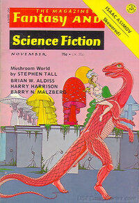 Fantasy & Science Fiction November 1974 magazine back issue cover image