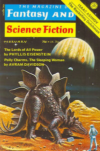 Fantasy & Science Fiction February 1975 magazine back issue cover image